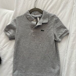 Lacoste Kids Polo Shirt in Heather Gray